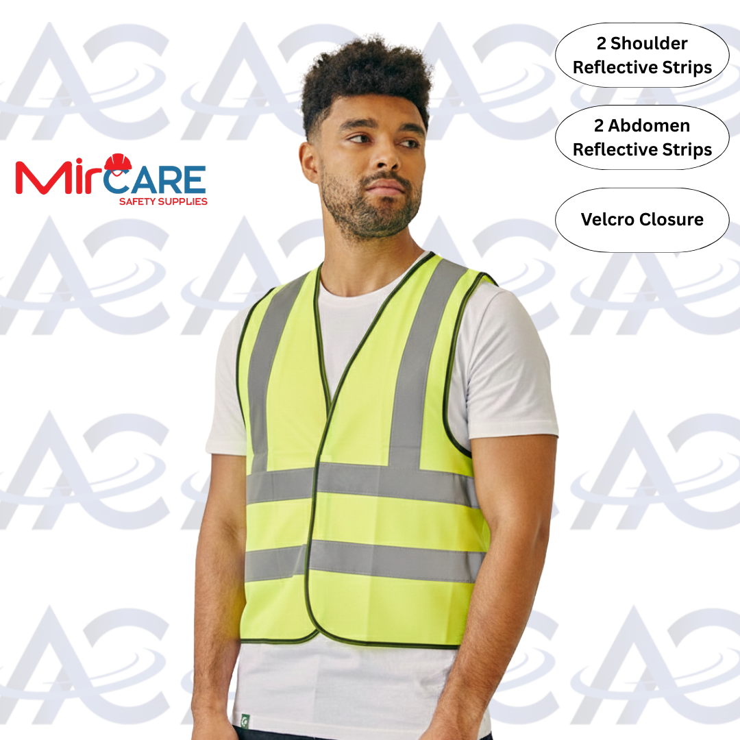 No Pocket VELCRO Safety Vest - Yellow