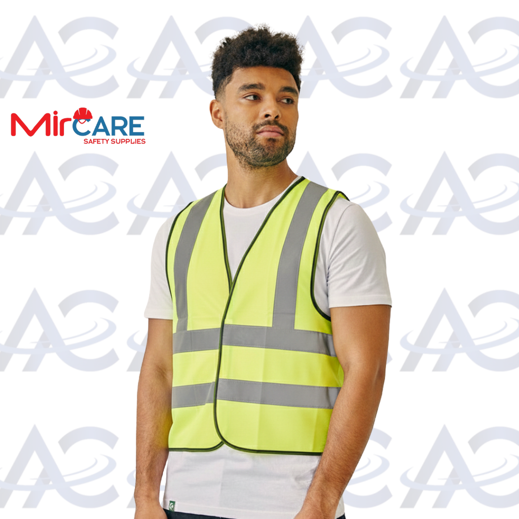 No Pocket VELCRO Safety Vest - Yellow