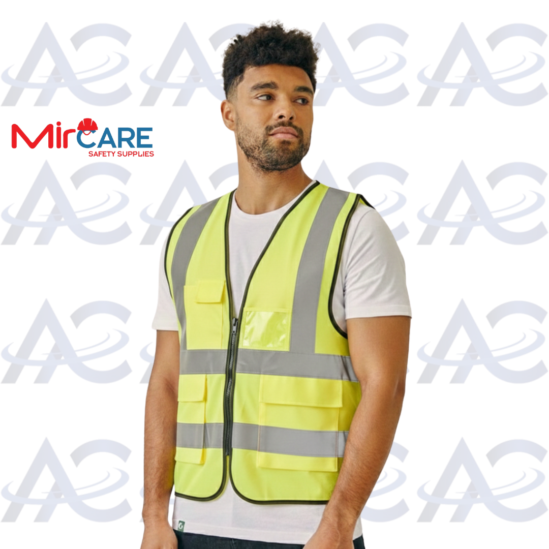 3 Pocket + ID Safety Vest - Yellow