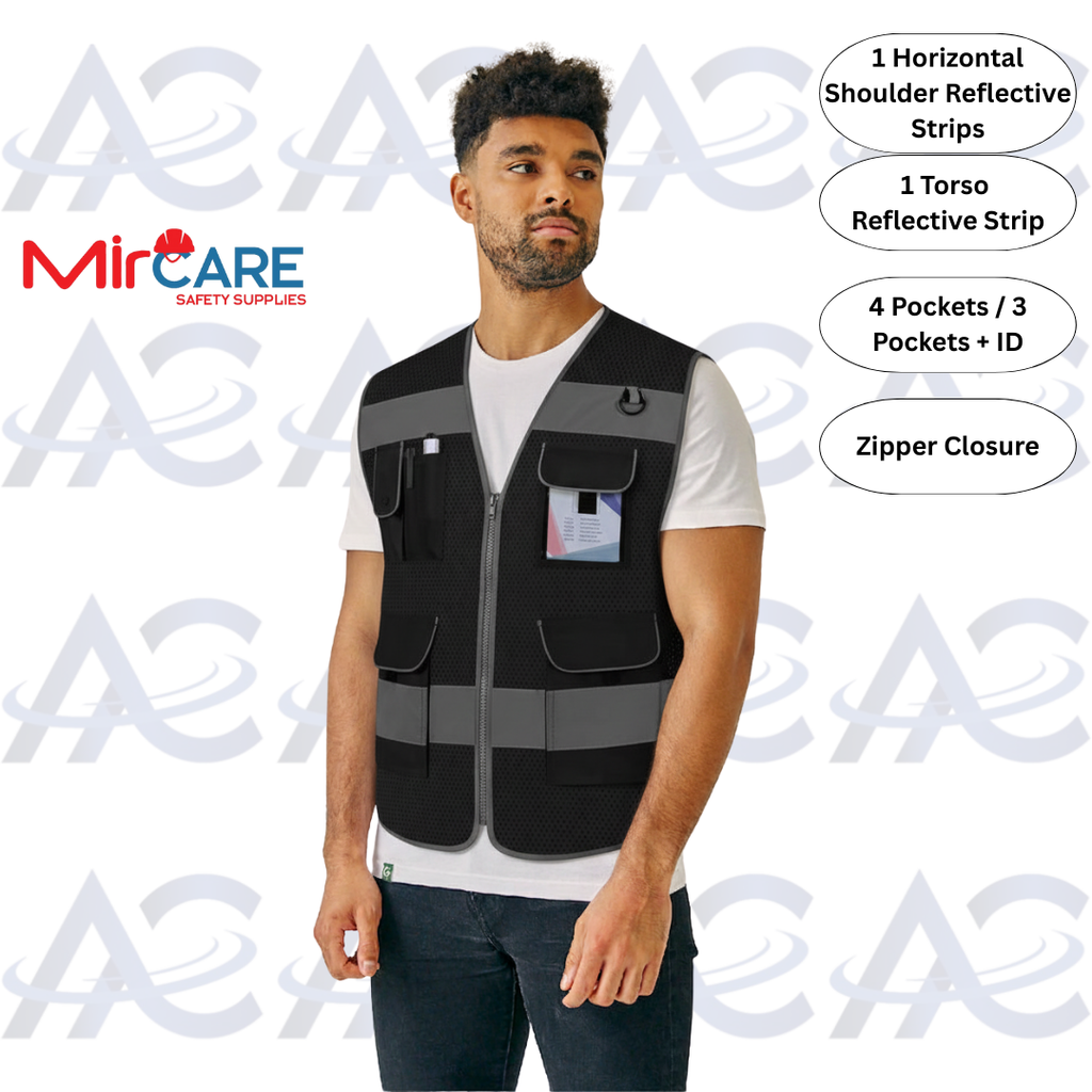 Engineer Safety Vest - Black