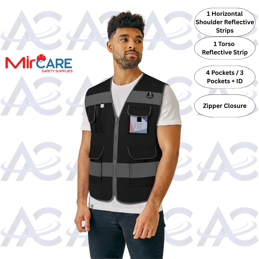 Engineer Safety Vest - Black