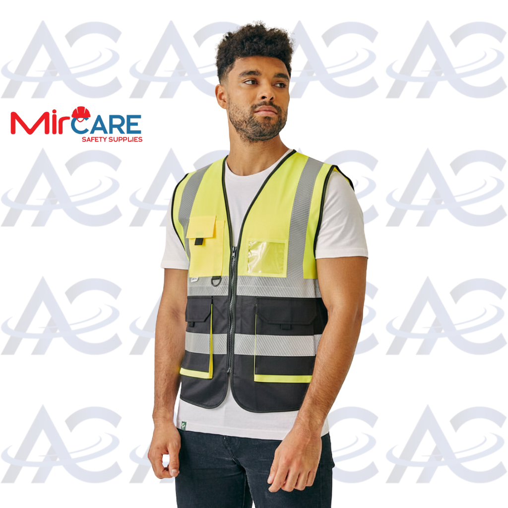 Two-Color Safety Vest - Yellow Black